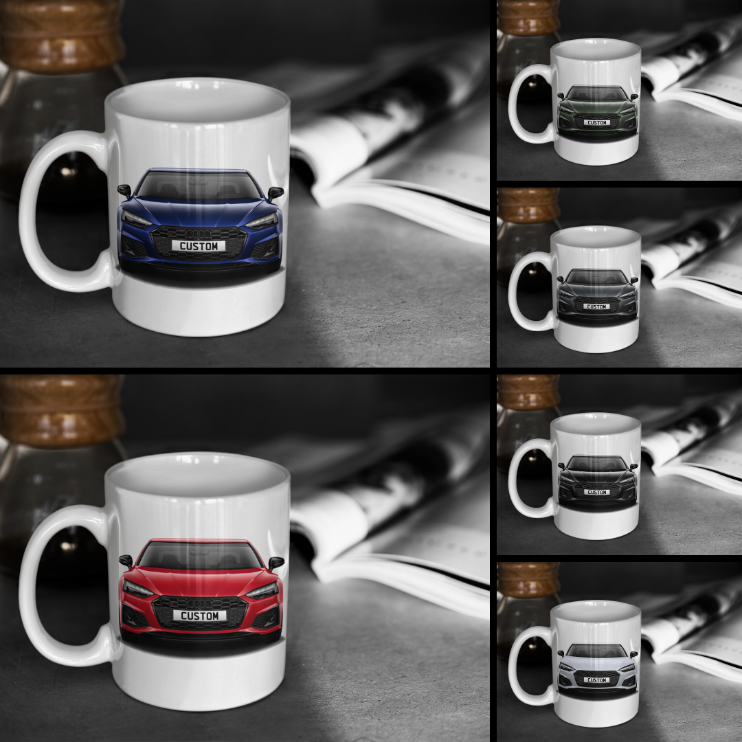 Personalised Audi S5 Coupe Black Edition Mug