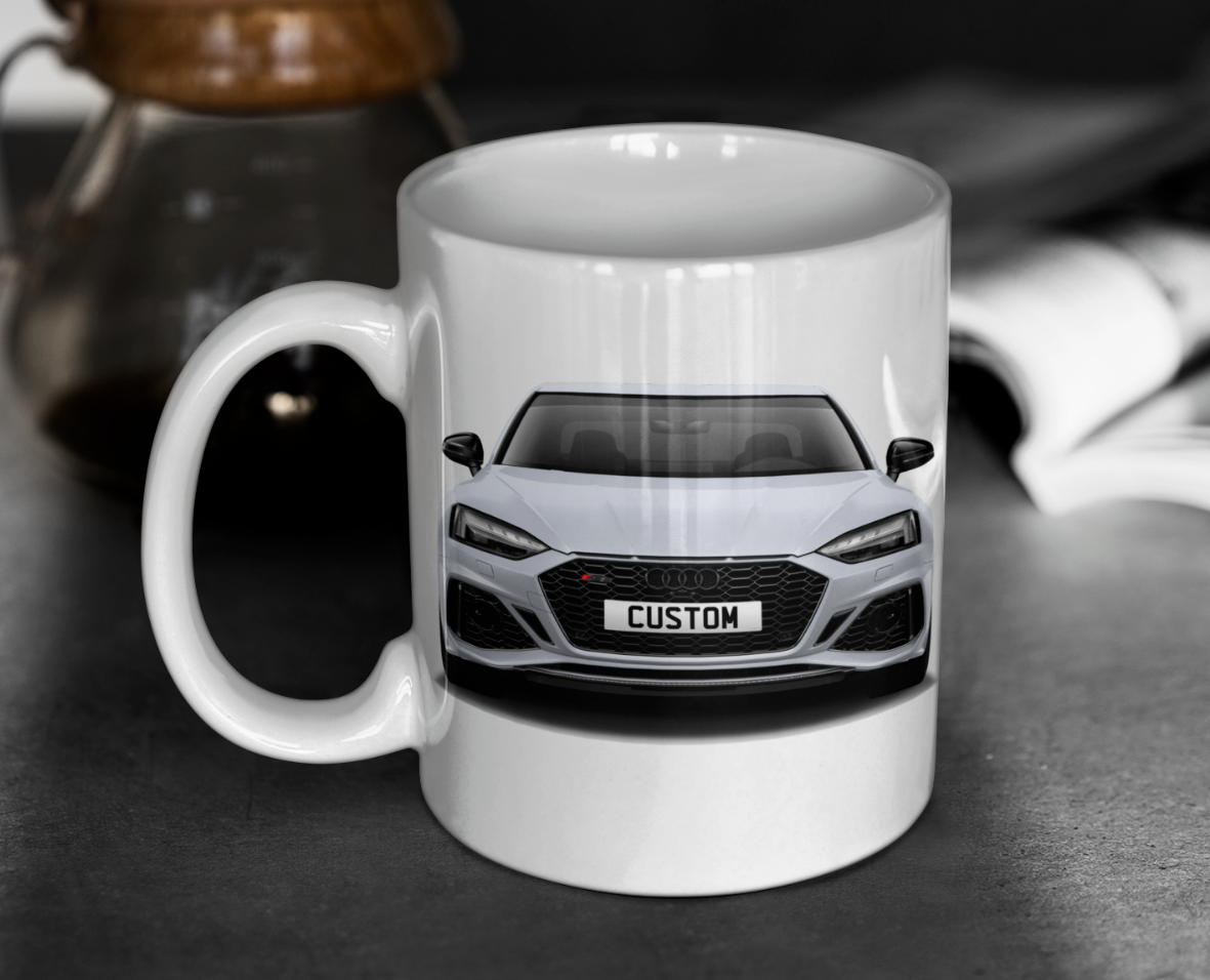 Personalised Audi RS5 Coupe Carbon Black Mug