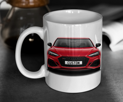 Personalised Audi RS5 Coupe Carbon Black Mug