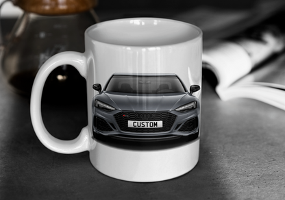 Personalised Audi RS5 Coupe Carbon Black Mug