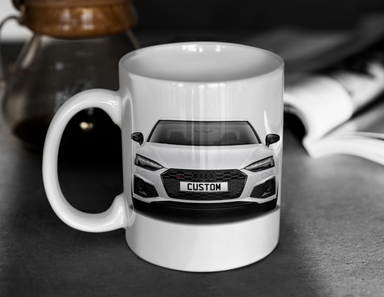 Personalised Audi S5 Coupe Black Edition Mug