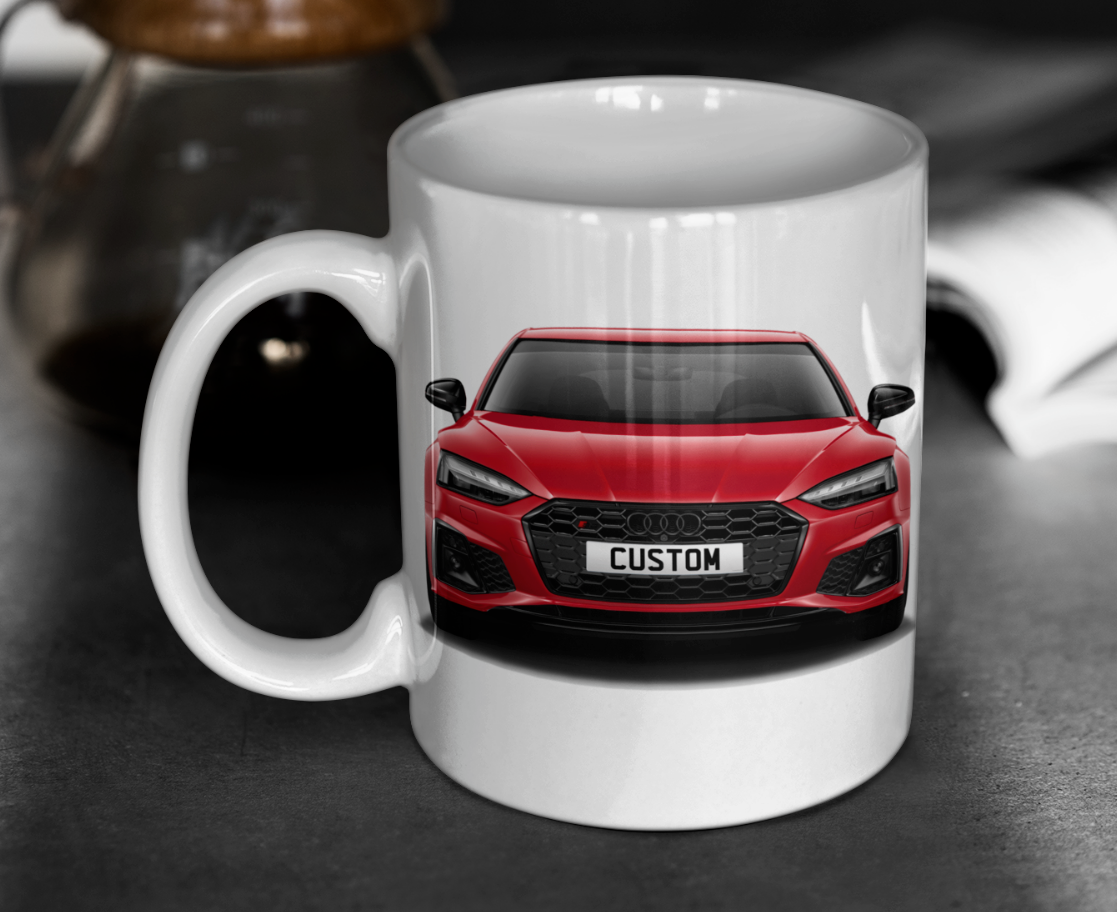 Personalised Audi S5 Sportback Black Edition Mug