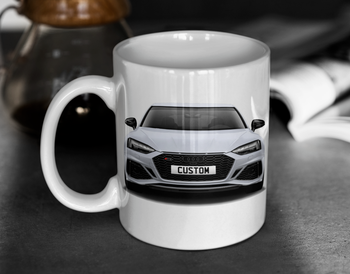 Personalised Audi RS5 Sportback Carbon Black Mug