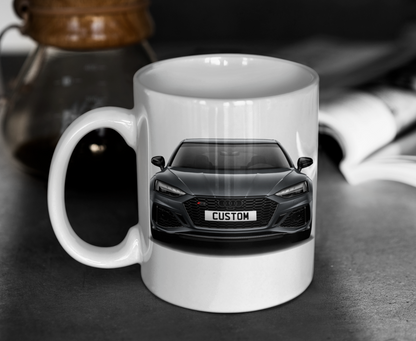 Personalised Audi RS5 Sportback Carbon Black Mug