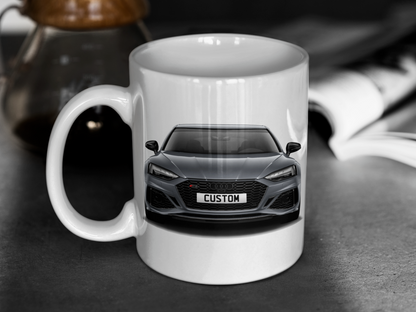 Personalised Audi RS5 Sportback Carbon Black Mug