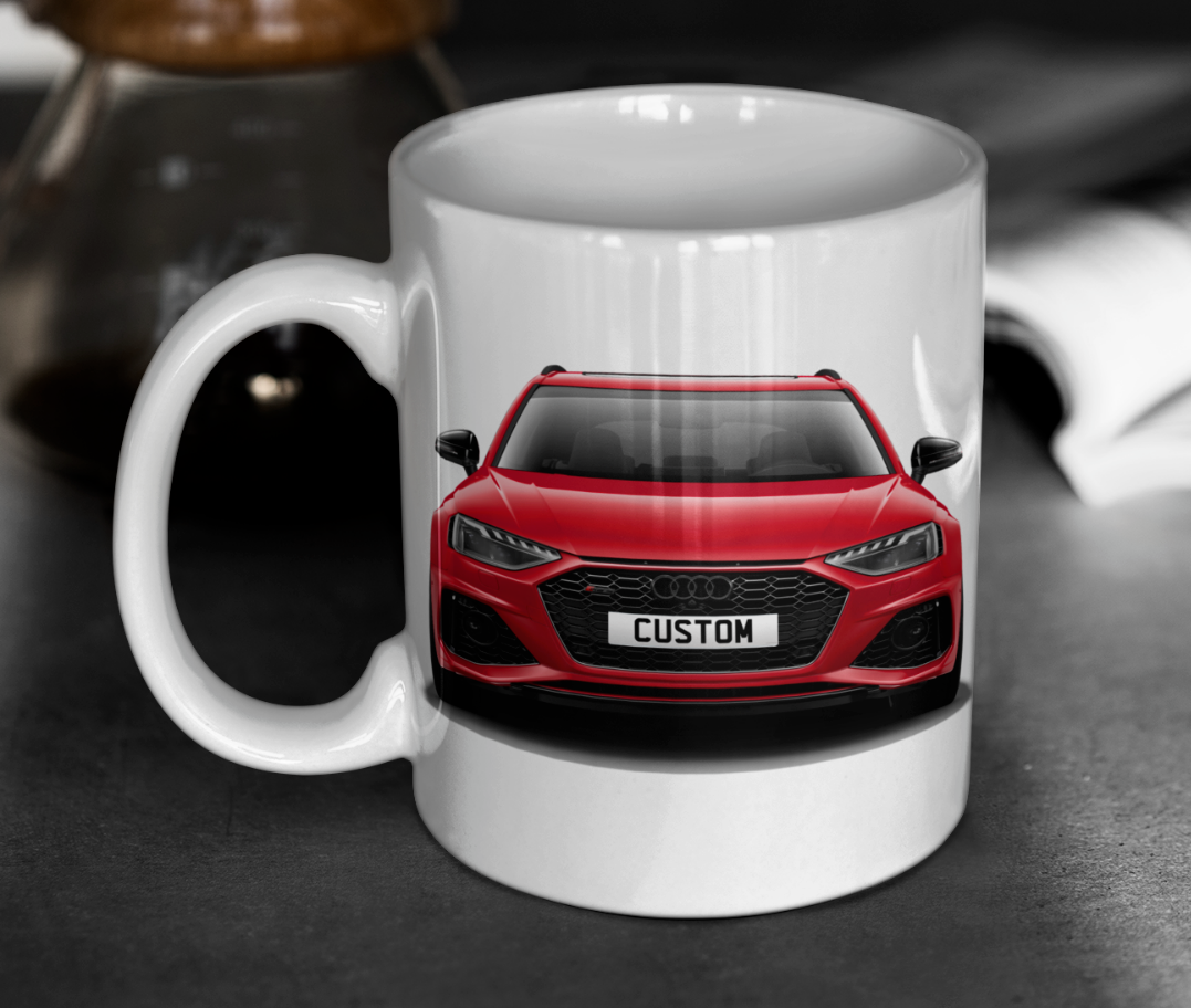 Personalised Audi RS4 Avant Vorsprung Mug