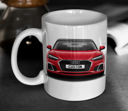 Personalised Audi A5 Cabriolet S Line Coffee Mug