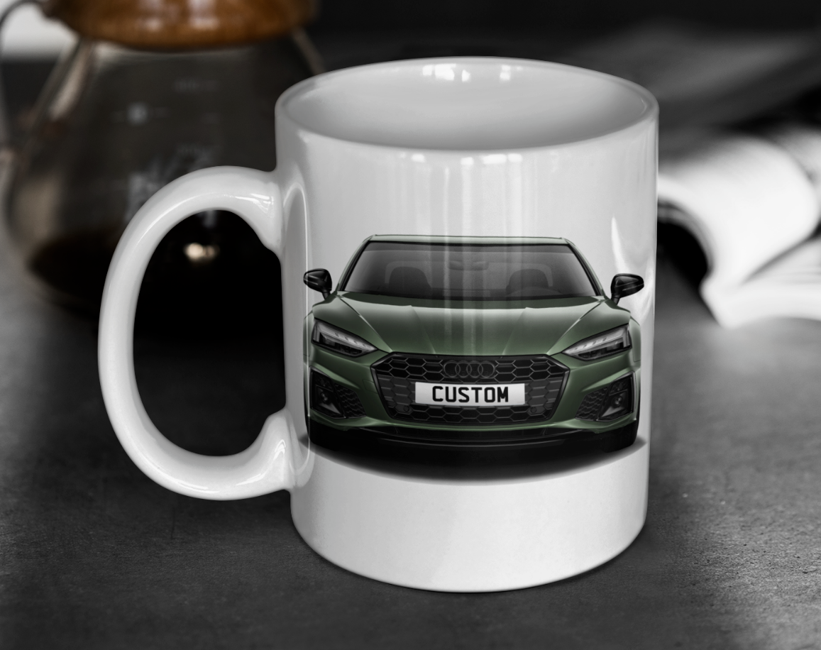 Personalised Audi A5 Coupe Black Edition Mug