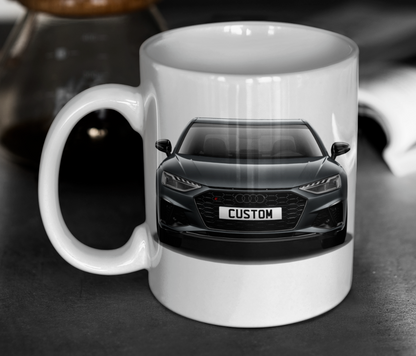 Personalised Audi S4 Saloon Black Edition Mug