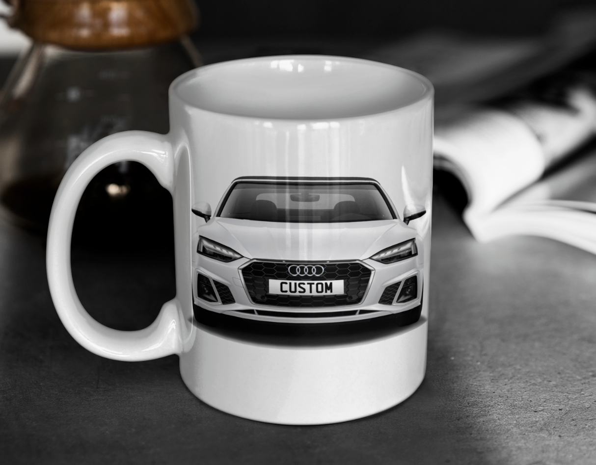 Personalised Audi A5 Cabriolet S Line Coffee Mug