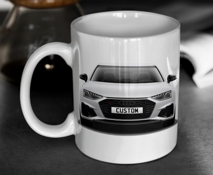 Personalised Audi S4 Saloon Black Edition Mug