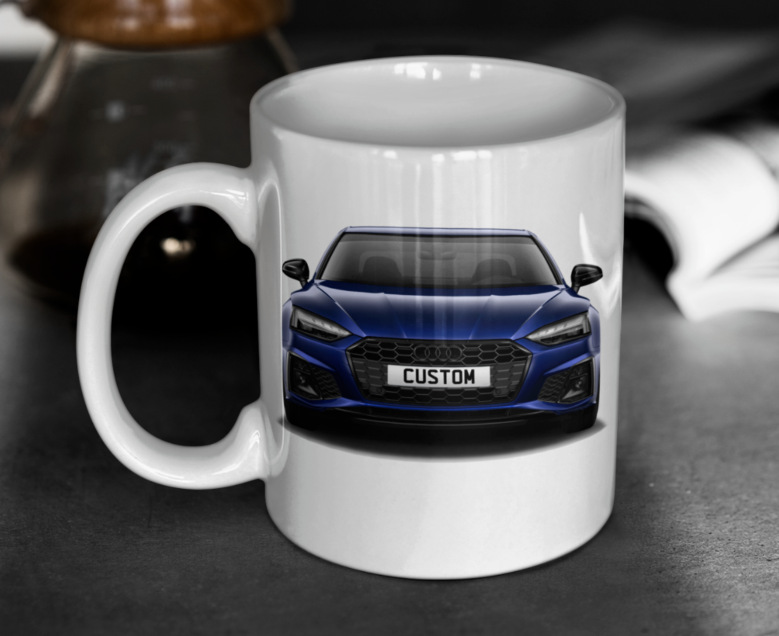 Personalised Audi A5 Coupe Black Edition Mug