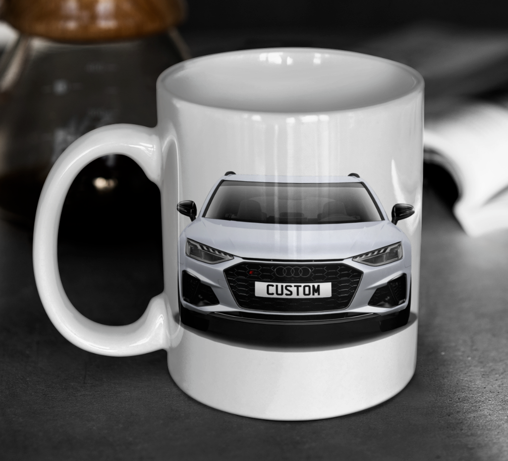 Personalised Audi S4 Avant Black Edition Mug