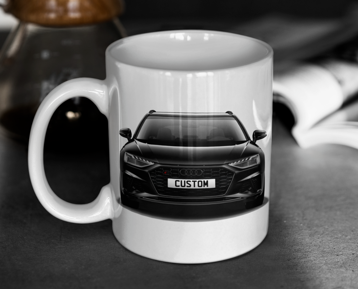 Personalised Audi S4 Avant Black Edition Mug