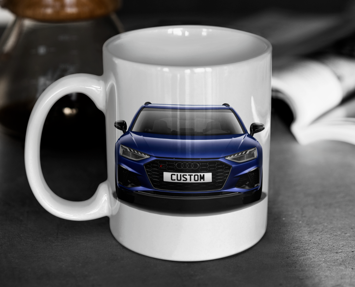 Personalised Audi S4 Avant Black Edition Mug