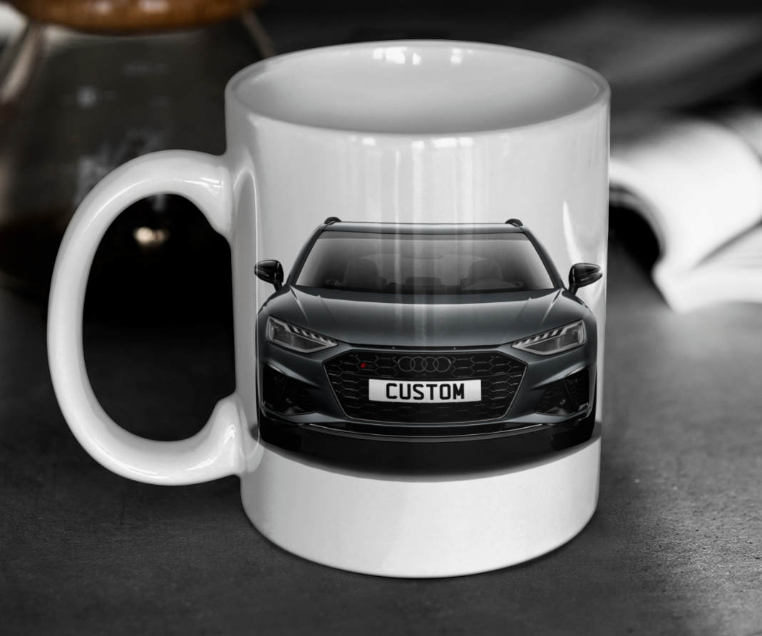 Personalised Audi S4 Avant Black Edition Mug