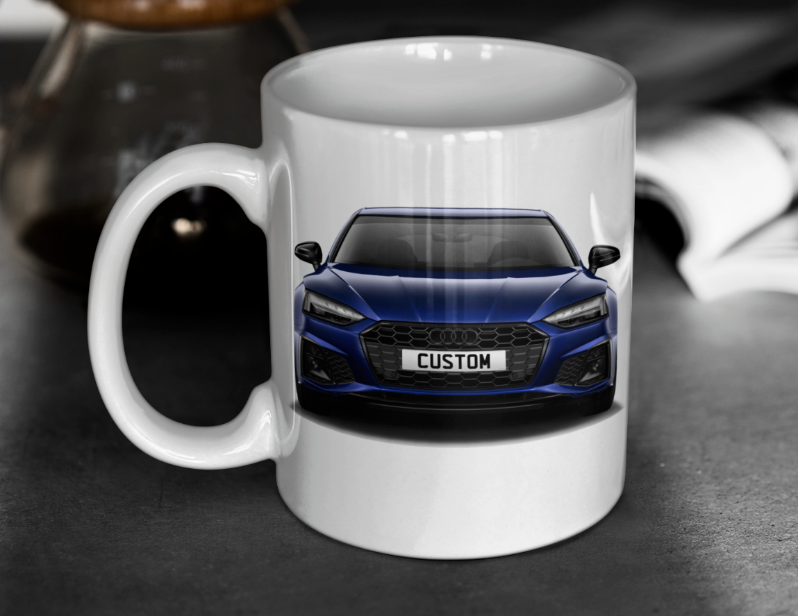 Personalised Audi A5 Sportback Black Edition Mug