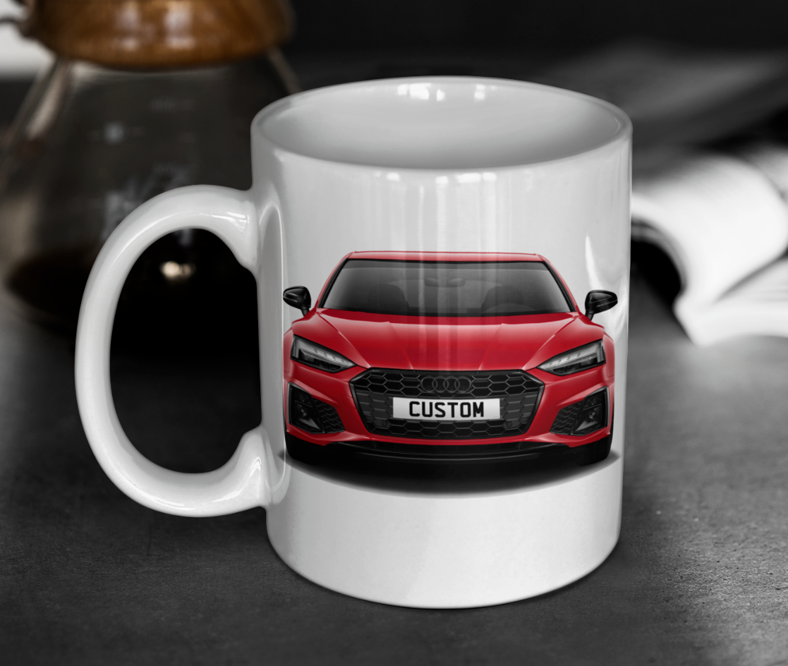 Personalised Audi A5 Sportback Black Edition Mug