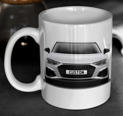 Personalised Audi A4 Saloon Black Edition Mug