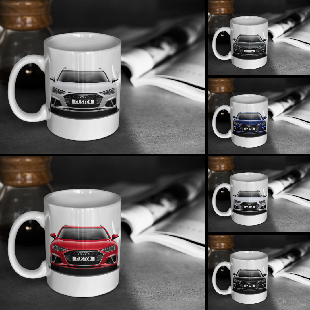 Personalised Audi A4 Avant S Line Mug