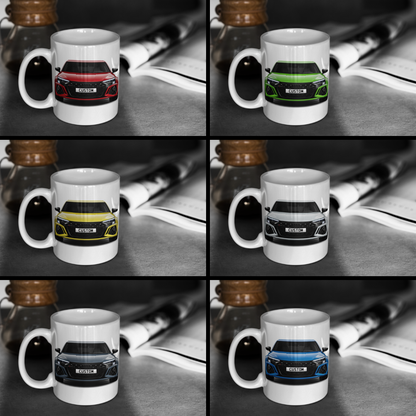 Personalised Audi RS3 Sportback Carbon Black Mug