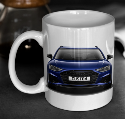 Personalised Audi A4 Avant Black Edition Mug