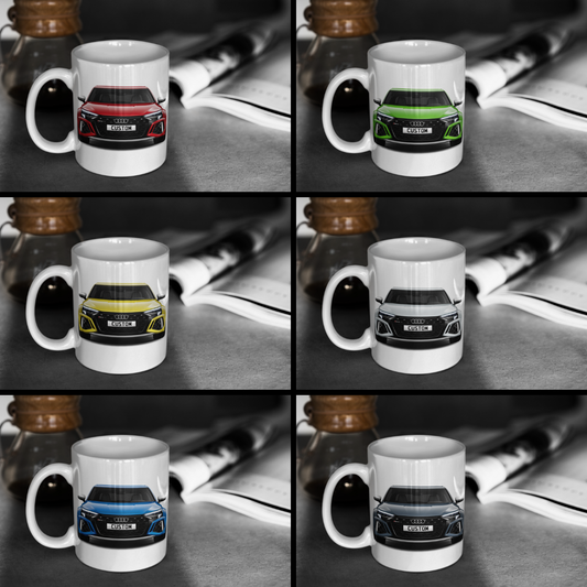 Personalised Audi RS3 Saloon Mug