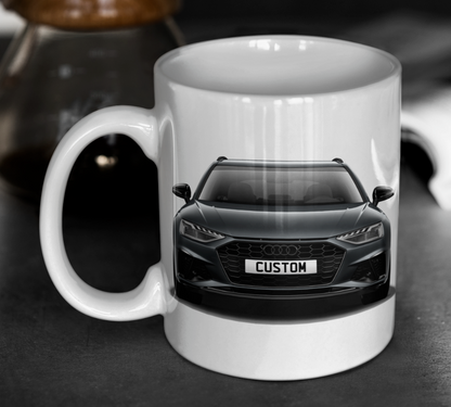 Personalised Audi A4 Avant Black Edition Mug