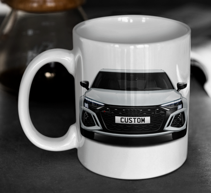 Personalised Audi RS3 Sportback Carbon Black Mug