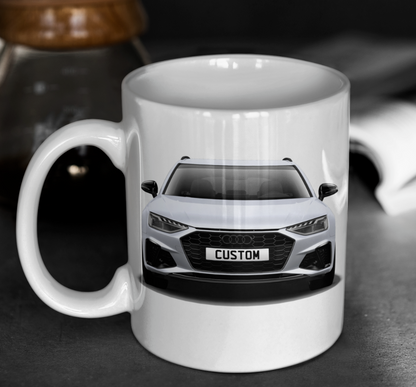 Personalised Audi A4 Avant Black Edition Mug