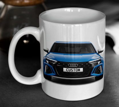 Personalised Audi RS3 Saloon Mug