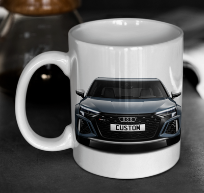 Personalised Audi RS3 Saloon Mug