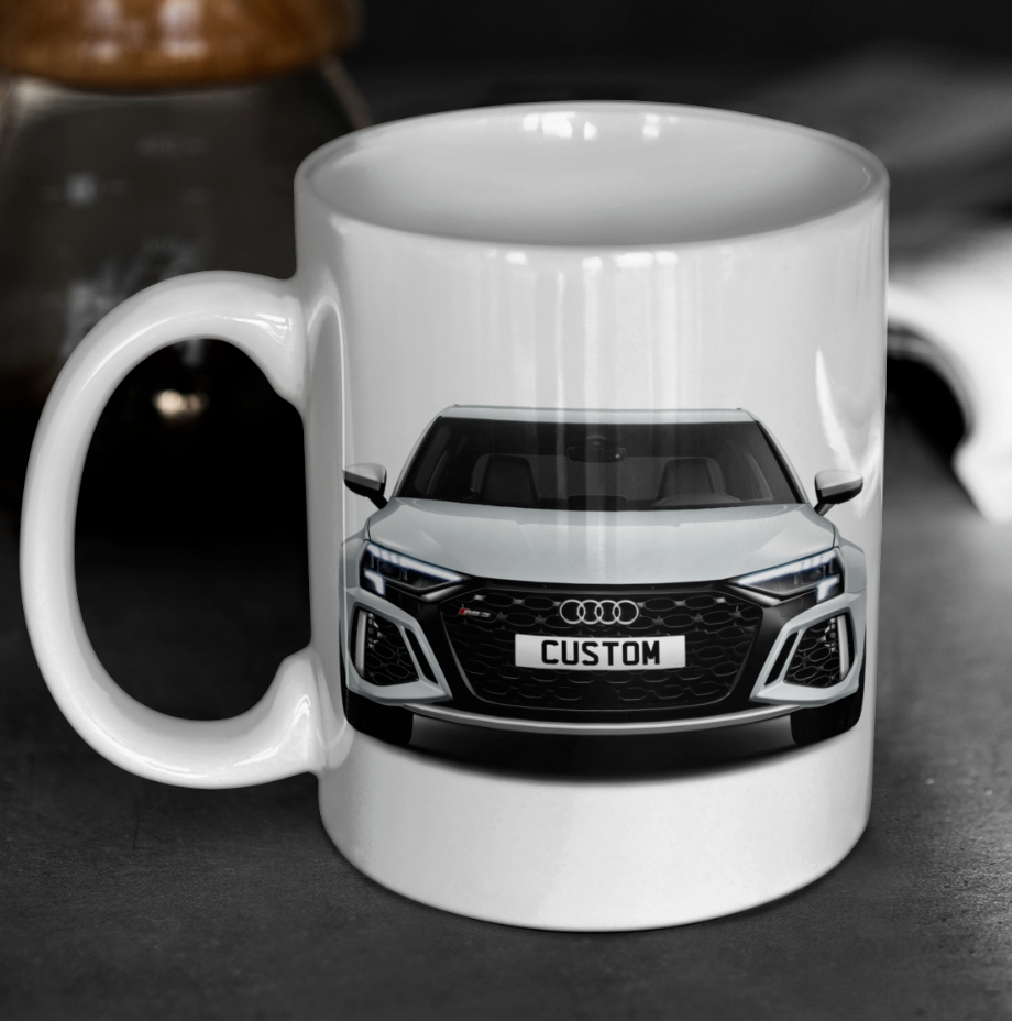 Personalised Audi RS3 Saloon Mug