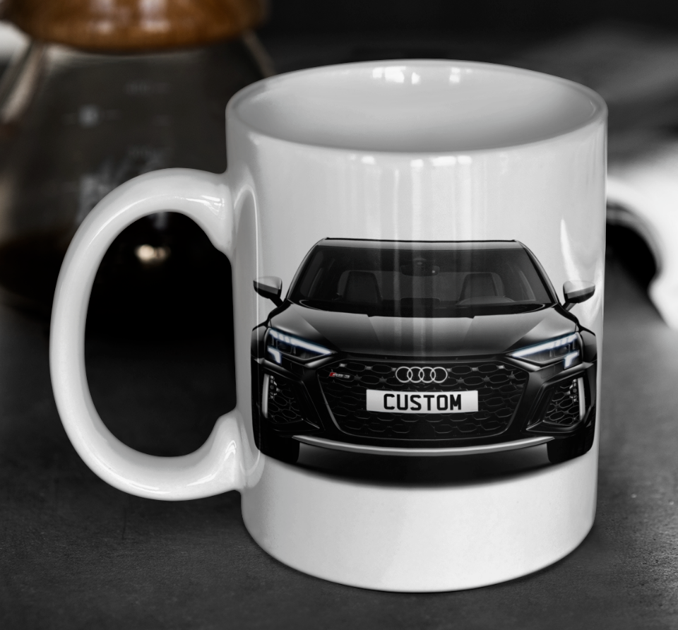 Personalised Audi RS3 Saloon Mug