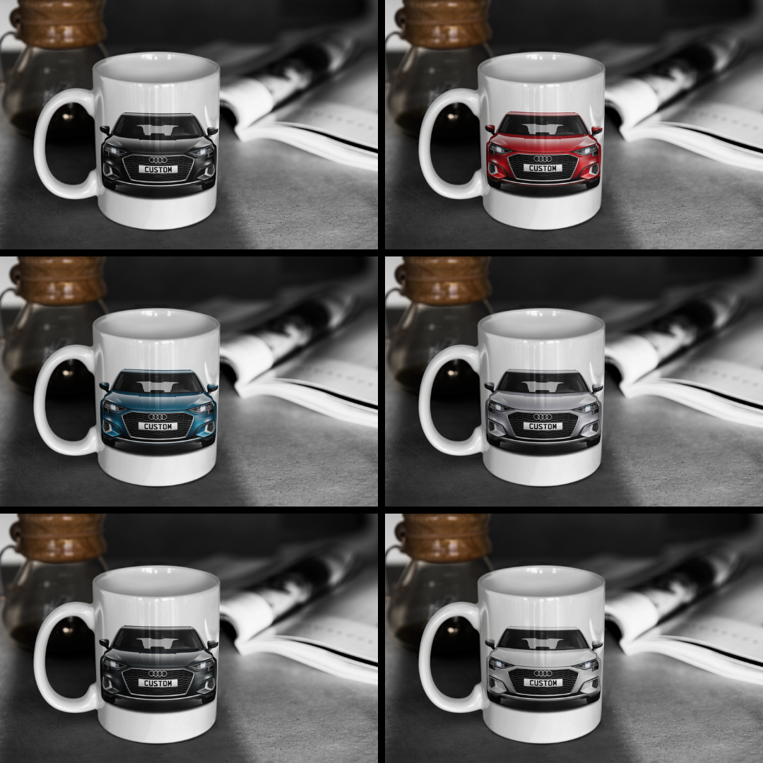 Personalised Audi A3 Sportback TFSI e Sport Mug