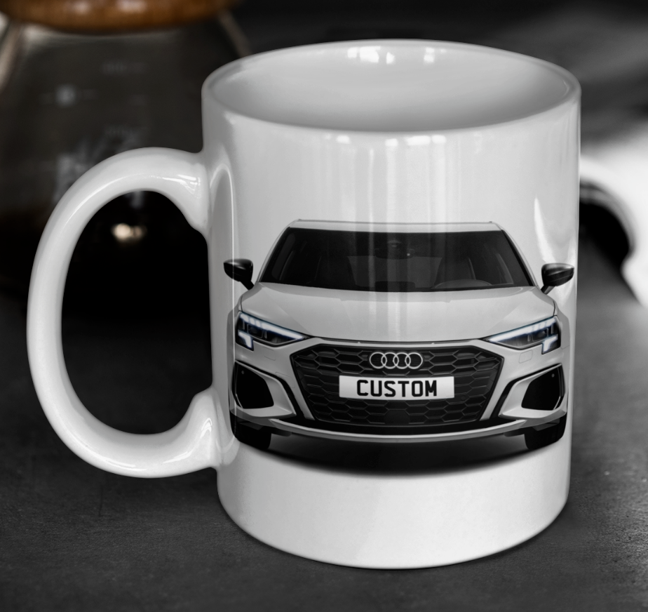 Personalised Audi A3 Sportback TFSI e S Line Competition Mug