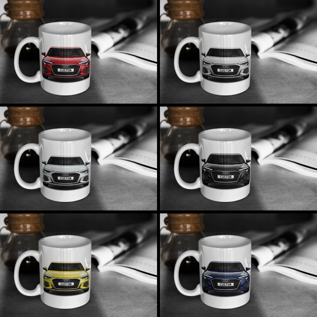 Personalised Audi A3 Sportback TFSI e S Line Mug