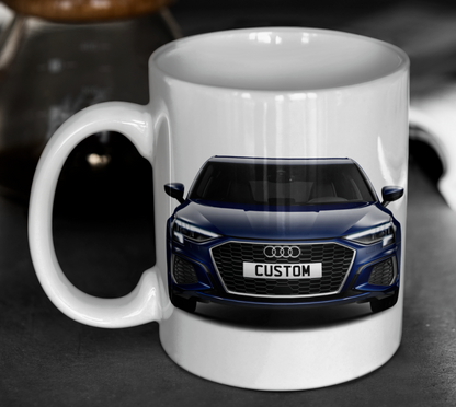 Personalised Audi A3 Sportback TFSI e S Line Mug