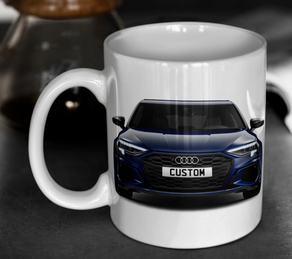 Personalised Audi A3 Sportback TFSI e S Line Competition Mug