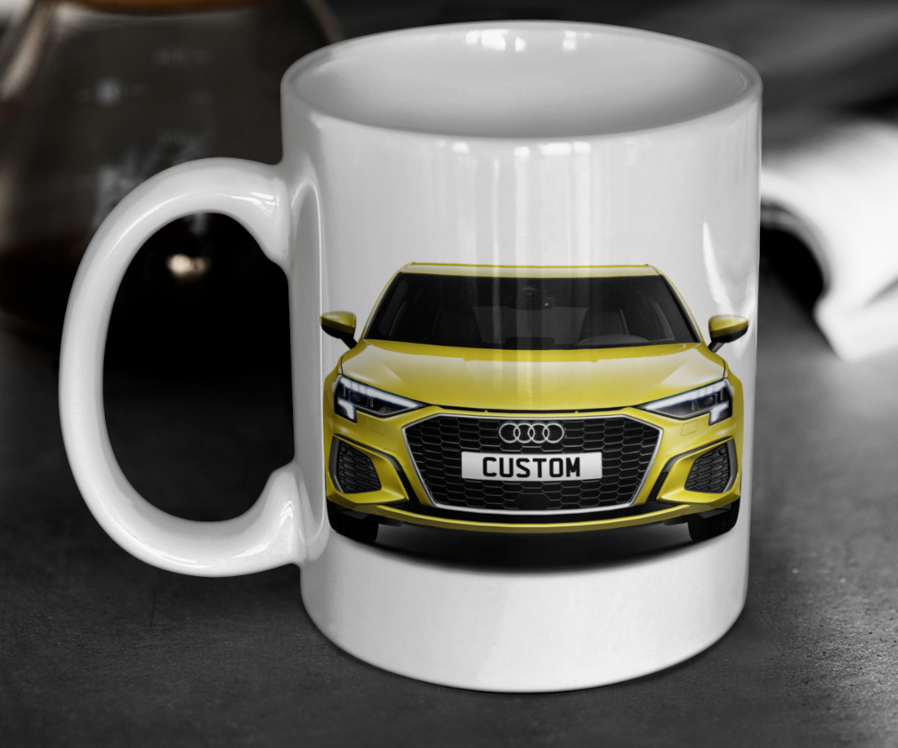 Personalised Audi A3 Sportback TFSI e S Line Mug