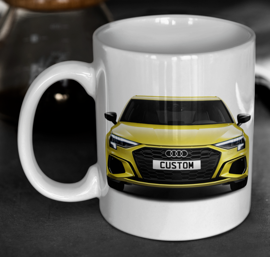 Personalised Audi A3 Sportback TFSI e S Line Competition Mug