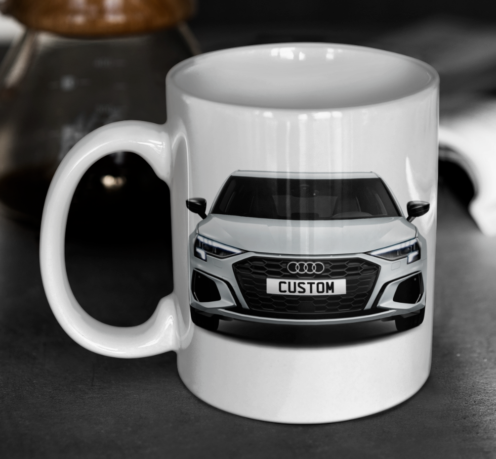 Personalised Audi A3 Sportback TFSI e S Line Competition Mug