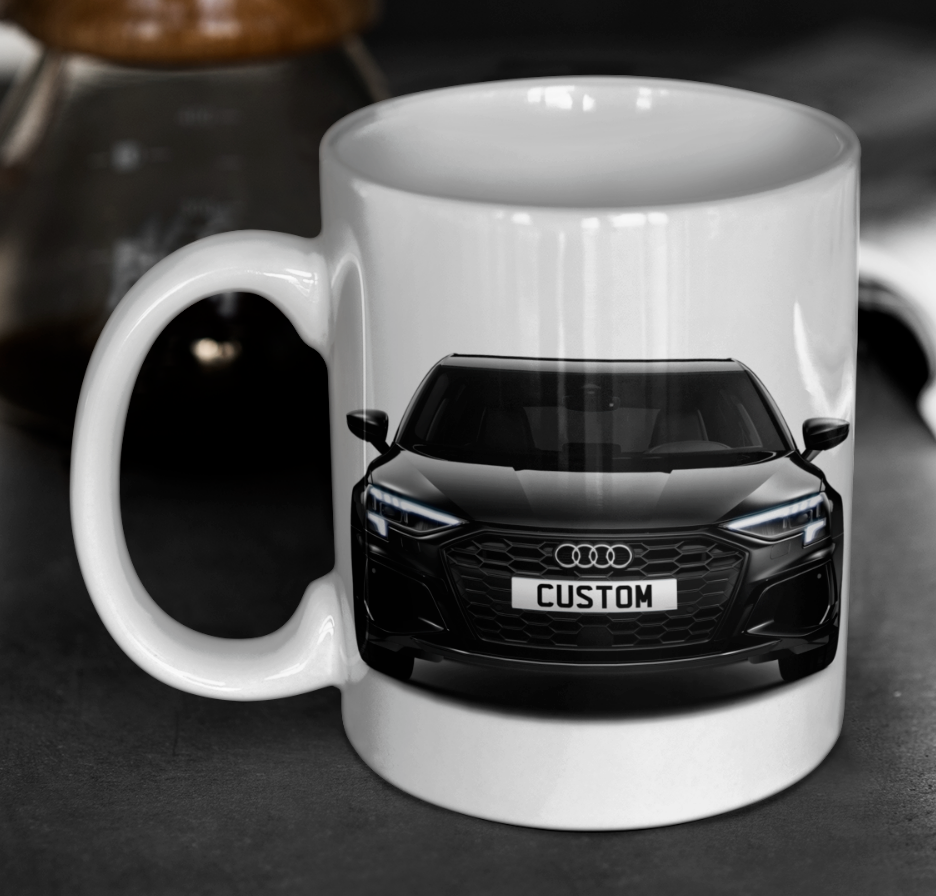 Personalised Audi A3 Sportback TFSI e S Line Competition Mug