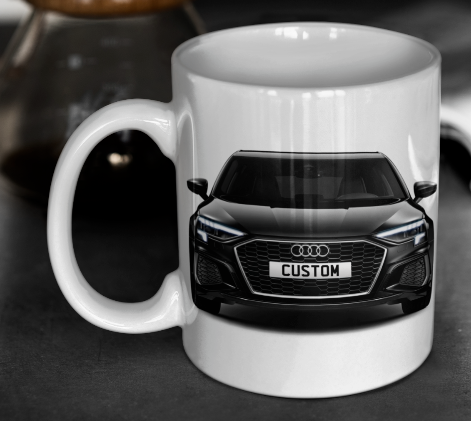 Personalised Audi A3 Sportback TFSI e S Line Mug