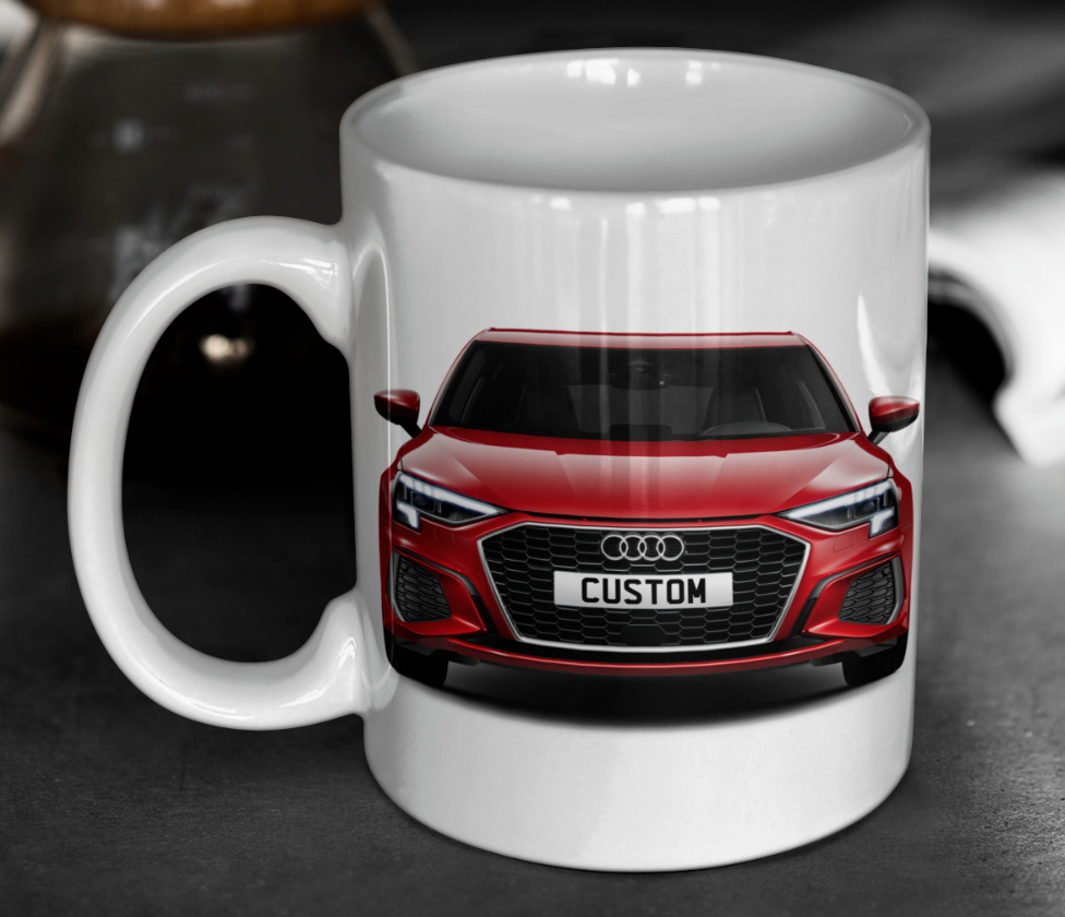 Personalised Audi A3 Sportback TFSI e S Line Mug