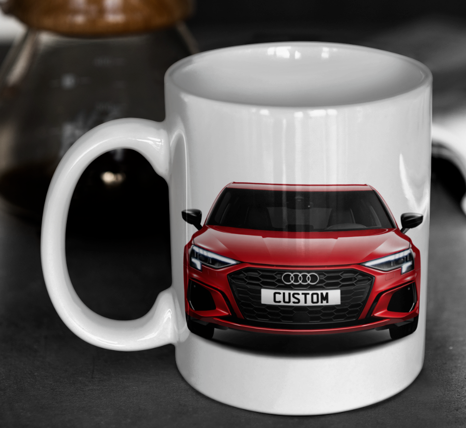 Personalised Audi A3 Sportback TFSI e S Line Competition Mug