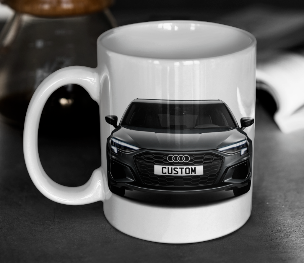 Personalised Audi A3 Sportback TFSI e S Line Competition Mug