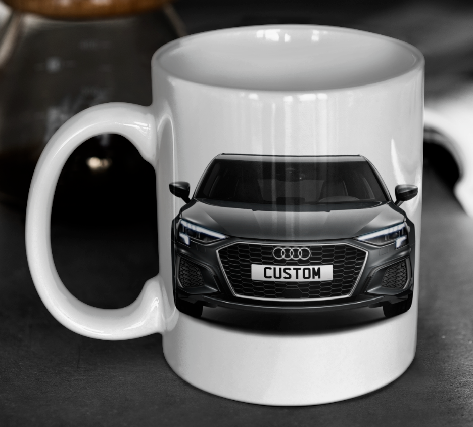 Personalised Audi A3 Sportback TFSI e S Line Mug