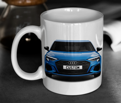 Personalised Audi A3 Sportback TFSI e S Line Competition Mug