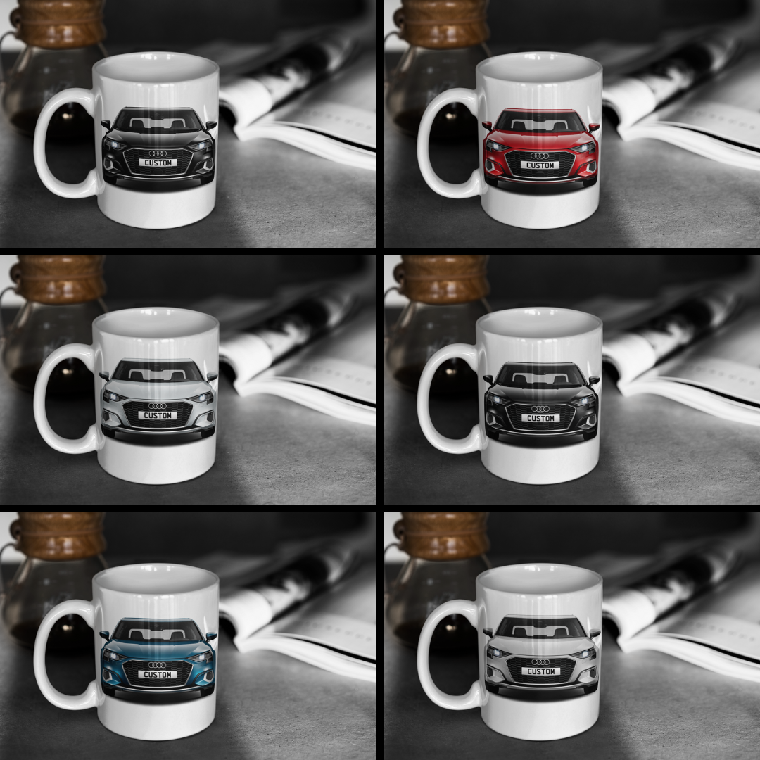 Personalised Audi A3 Saloon Sport Mug